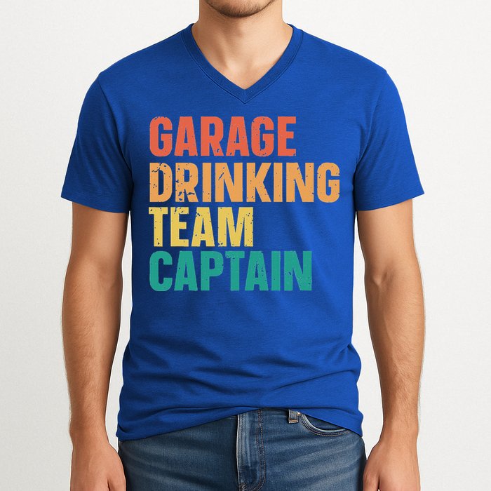 Garage Drinking Team Captain V-Neck T-Shirt