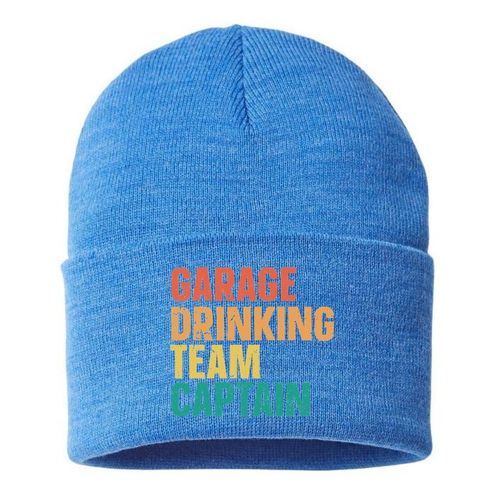 Garage Drinking Team Captain Sustainable Knit Beanie
