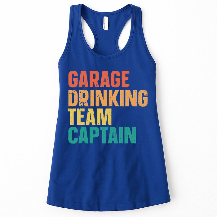 Garage Drinking Team Captain Womens Tank Top