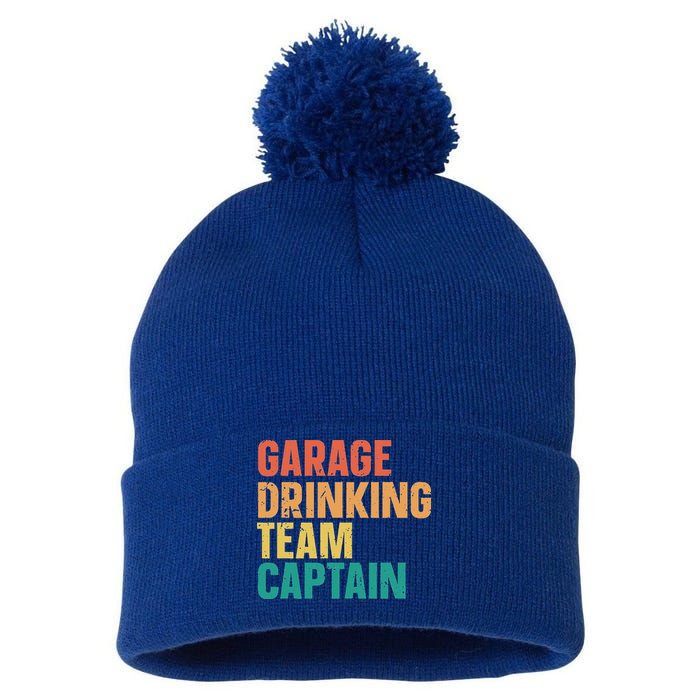 Garage Drinking Team Captain Pom Pom 12in Knit Beanie