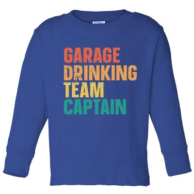 Garage Drinking Team Captain Toddler Long Sleeve Shirt