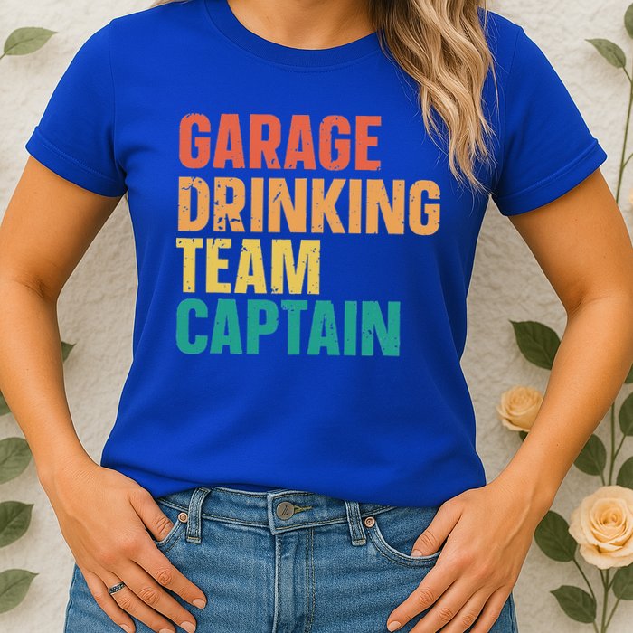 Garage Drinking Team Captain Womens T-Shirt