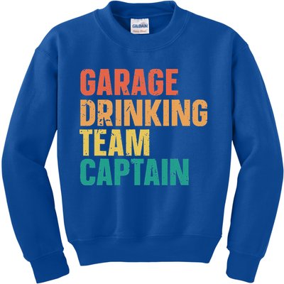 Garage Drinking Team Captain Kids Sweatshirt