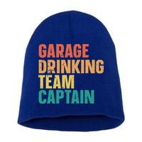 Garage Drinking Team Captain Short Acrylic Beanie