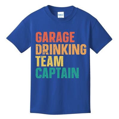 Garage Drinking Team Captain Kids T-Shirt