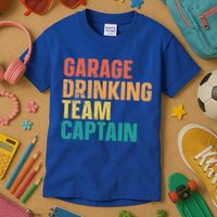 Garage Drinking Team Captain Kids T-Shirt