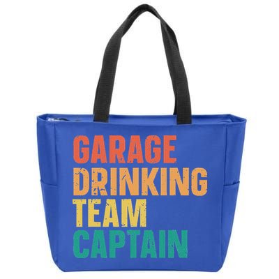 Garage Drinking Team Captain Zip Tote Bag