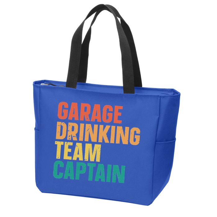 Garage Drinking Team Captain Zip Tote Bag