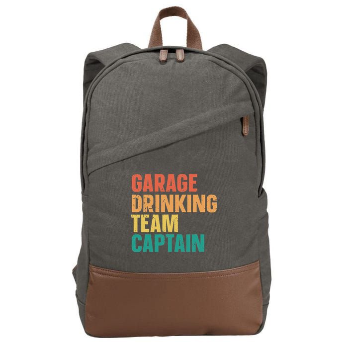 Garage Drinking Team Captain Cotton Canvas Backpack