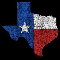 Grunge Distressed Texas Logo Cooling Performance Crew T-Shirt