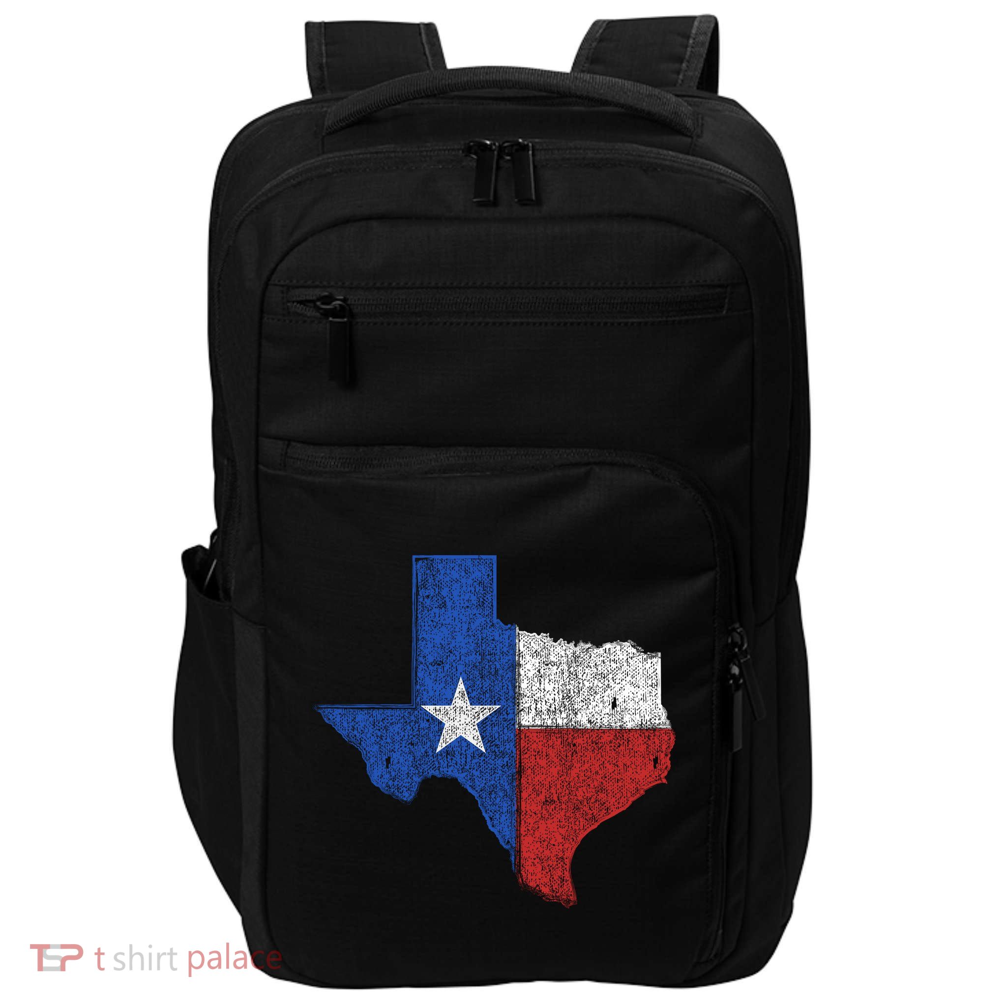 Grunge Distressed Texas Logo Impact Tech Backpack