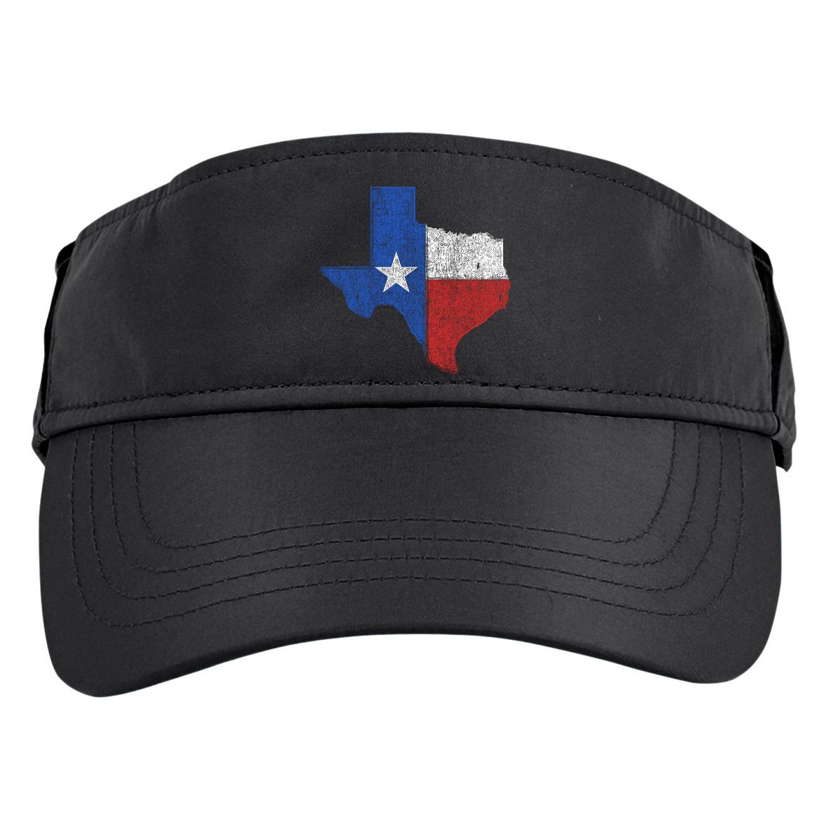 Grunge Distressed Texas Logo Adult Drive Performance Visor