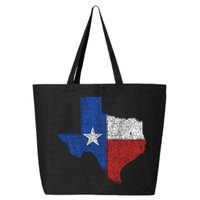 Grunge Distressed Texas Logo 25L Jumbo Tote