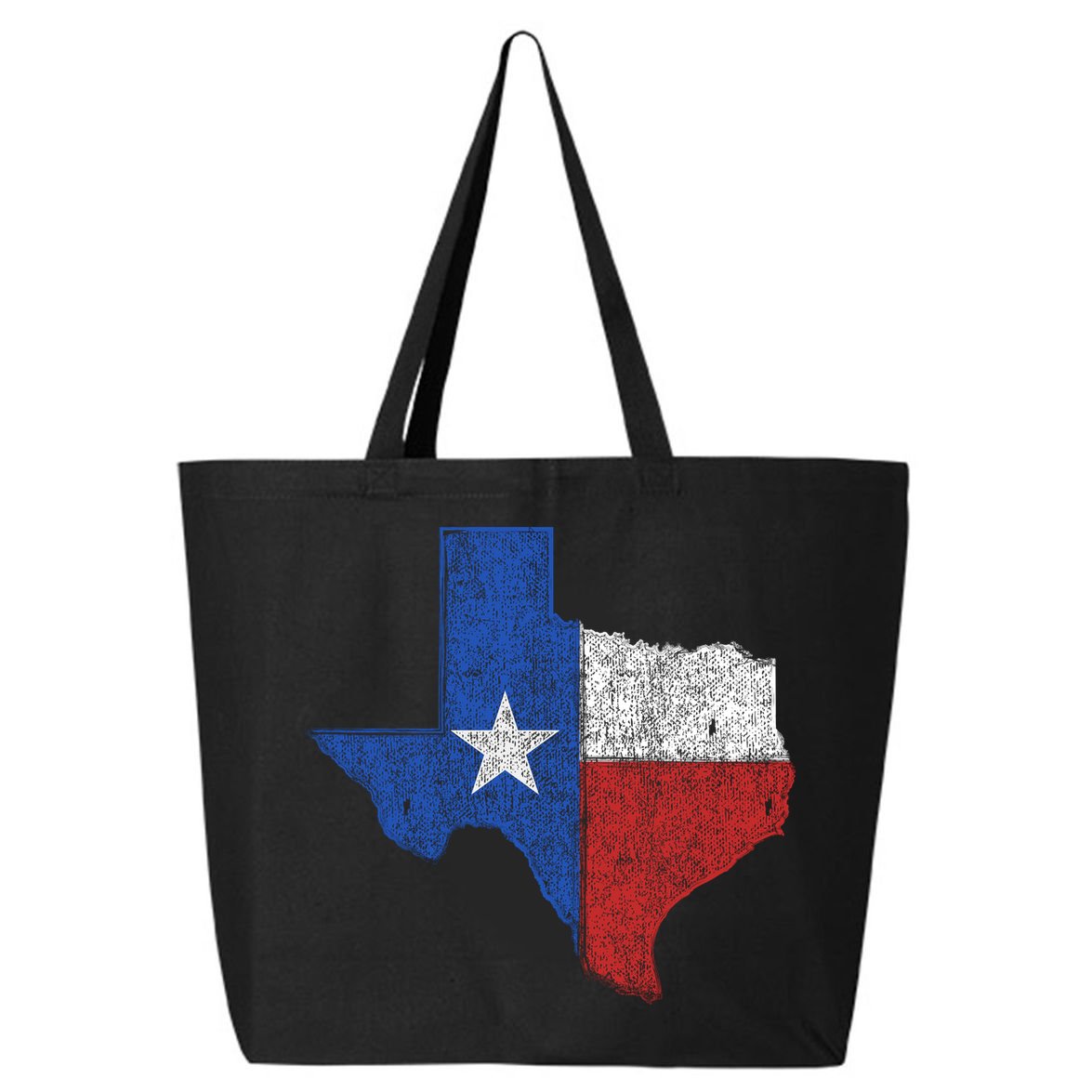 Grunge Distressed Texas Logo 25L Jumbo Tote
