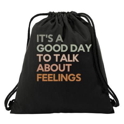 Good Day To Talk About Feelings Guidance Counselor Drawstring Bag