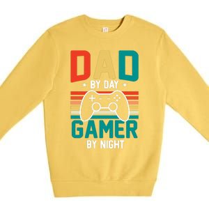 Gamer Dad T Design Premium Crewneck Sweatshirt