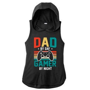 Gamer Dad T Design Ladies PosiCharge Tri-Blend Wicking Draft Hoodie Tank