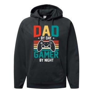 Gamer Dad T Design Performance Fleece Hoodie