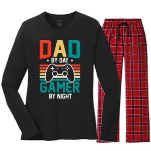 Gamer Dad T Design Women's Long Sleeve Flannel Pajama Set 