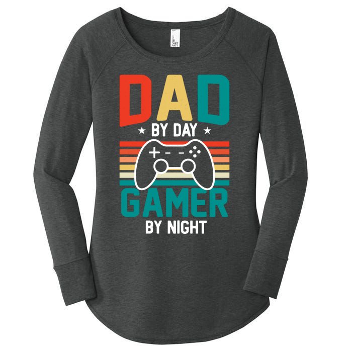 Gamer Dad T Design Women's Perfect Tri Tunic Long Sleeve Shirt