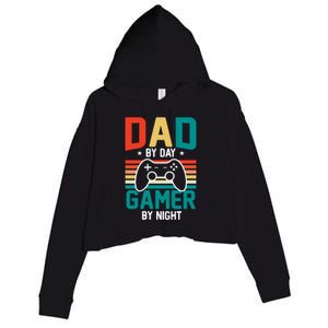 Gamer Dad T Design Crop Fleece Hoodie