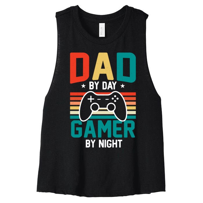 Gamer Dad T Design Women's Racerback Cropped Tank