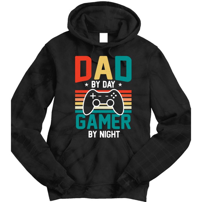 Gamer Dad T Design Tie Dye Hoodie