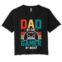 Gamer Dad T Design Women's Crop Top Tee