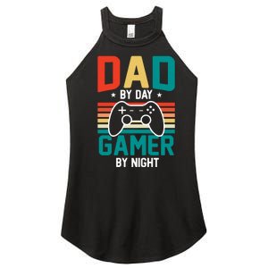 Gamer Dad T Design Women's Perfect Tri Rocker Tank