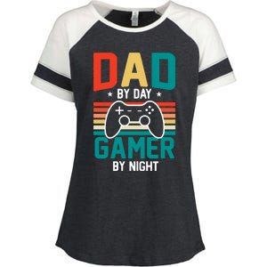 Gamer Dad T Design Enza Ladies Jersey Colorblock Tee