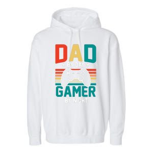 Gamer Dad T Design Garment-Dyed Fleece Hoodie