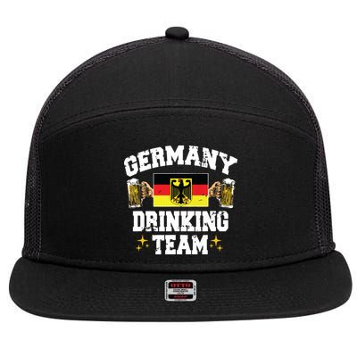 Germany Drinking Team Germany Beer Festivals Oktoberfest 7 Panel Mesh Trucker Snapback Hat