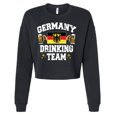 Germany Drinking Team Germany Beer Festivals Oktoberfest Cropped Pullover Crew
