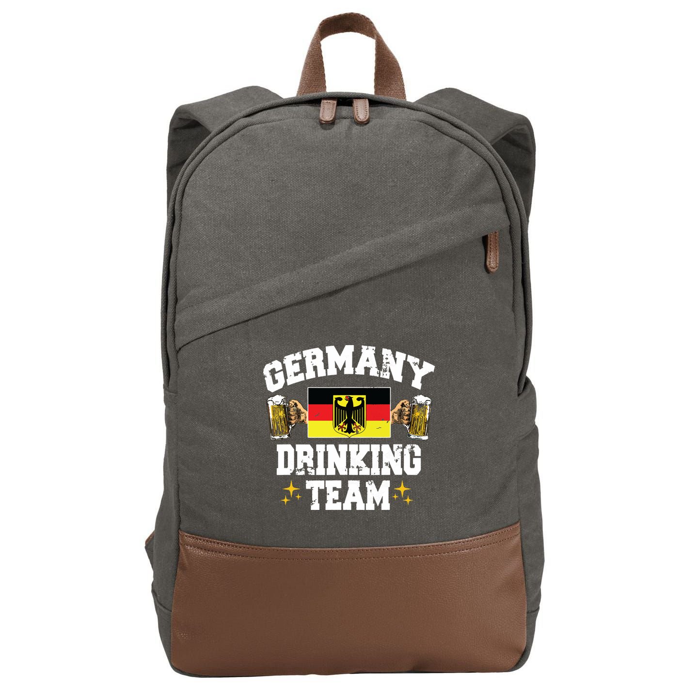 Germany Drinking Team Germany Beer Festivals Oktoberfest Cotton Canvas Backpack