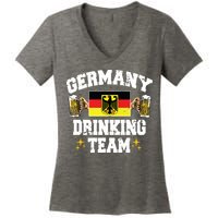 Germany Drinking Team Germany Beer Festivals Oktoberfest Women's V-Neck T-Shirt