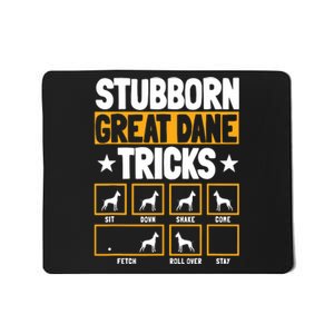 Great Dane Tricks Gentle Dog Lover Fur Parent German Mastiff Mousepad