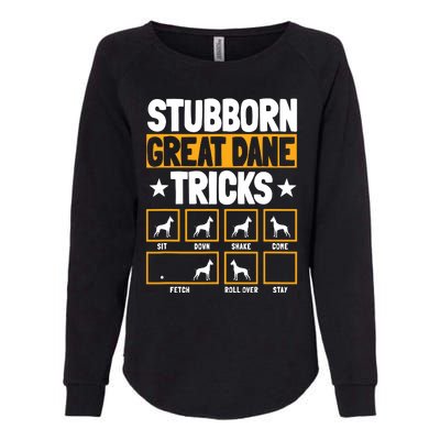 Great Dane Tricks Gentle Dog Lover Fur Parent German Mastiff Womens California Wash Sweatshirt