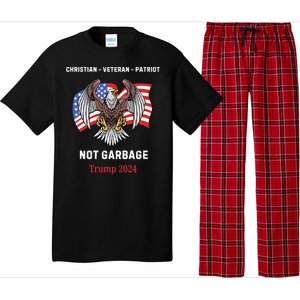 Garbage Donald Trump Maga Republican Veteran Christian Patriot Pajama Set