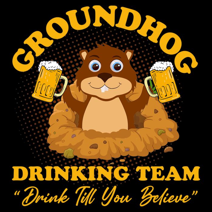 Groundhog Drinking Team Drink Till You Believe Groundhog Day Backpack