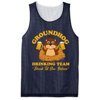 Groundhog Drinking Team Drink Till You Believe Groundhog Day Mesh Reversible Basketball Jersey Tank