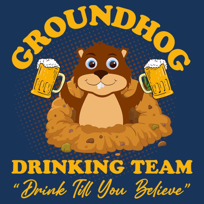 Groundhog Drinking Team Drink Till You Believe Groundhog Day Magnet