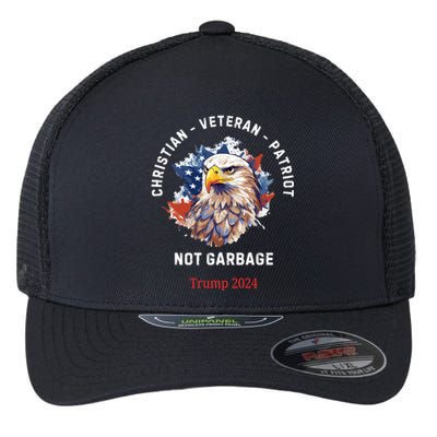 Garbage Donald Trump Maga Republican Veteran Christian Patriot Flexfit Unipanel Trucker Cap