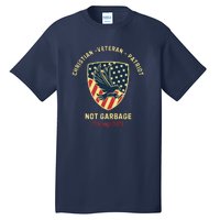 Garbage Donald Trump Maga Republican Veteran Christian Patriot Tall T-Shirt