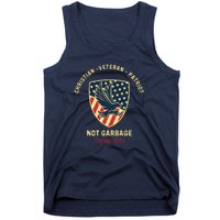 Garbage Donald Trump Maga Republican Veteran Christian Patriot Tank Top