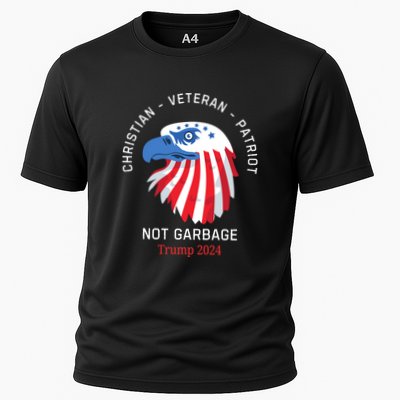 Garbage Donald Trump Maga Republican Veteran Christian Patriot Performance Shirt