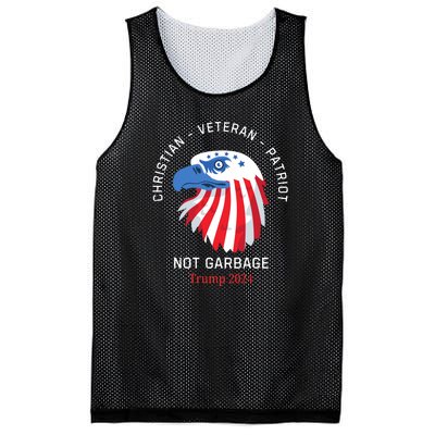 Garbage Donald Trump Maga Republican Veteran Christian Patriot Mesh Reversible Basketball Jersey Tank