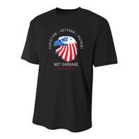 Garbage Donald Trump Maga Republican Veteran Christian Patriot Youth Performance Sprint T-Shirt