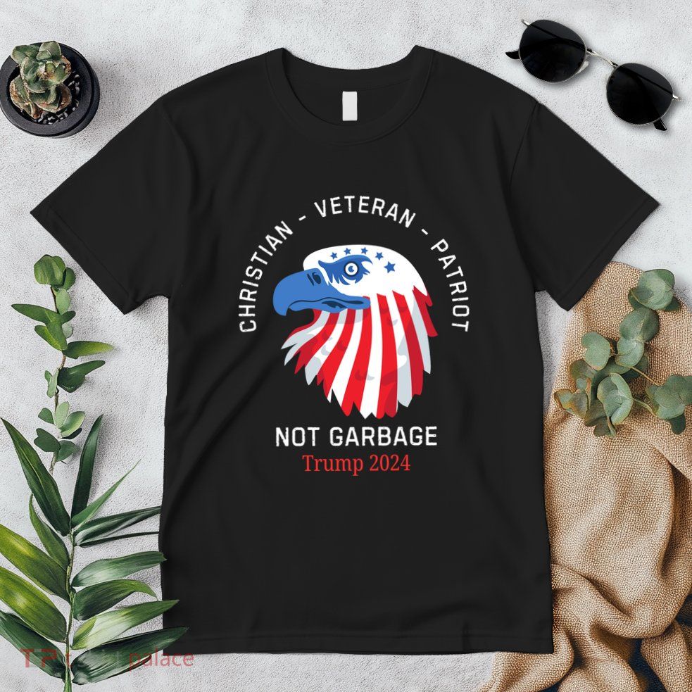 Garbage Donald Trump Maga Republican Veteran Christian Patriot Premium T-Shirt