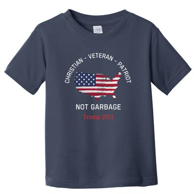 Garbage Donald Trump Maga Republican Veteran Christian Patriot Toddler T-Shirt