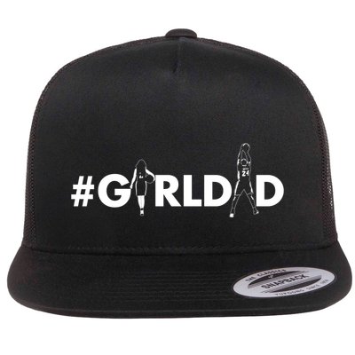 Girl Dad Tribute Dunking Tribute Girldad Father Of Daughters Flatbill Hat